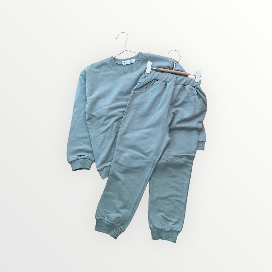 Crayon Jogger Set - Dusty Petrol find Stylish Fashion for Little People- at Little Foxx Concept Store