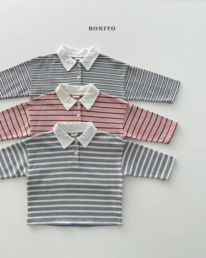 Tommy Stripe Collar Tee1_byLittleFox_jetztvorbestellen