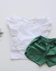 Embroidery Shorts - Ivory find Stylish Fashion for Little People- at Little Foxx Concept Store