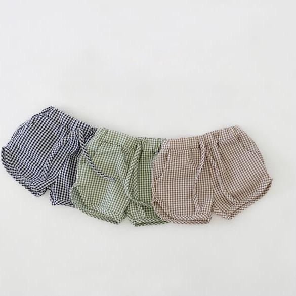 Gingham Check Shorts find Stylish Fashion for Little People- at Little Foxx Concept Store