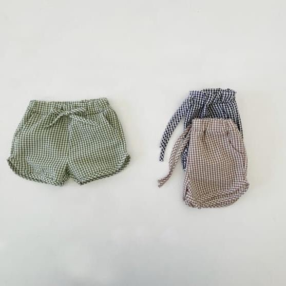Gingham Check Shorts find Stylish Fashion for Little People- at Little Foxx Concept Store