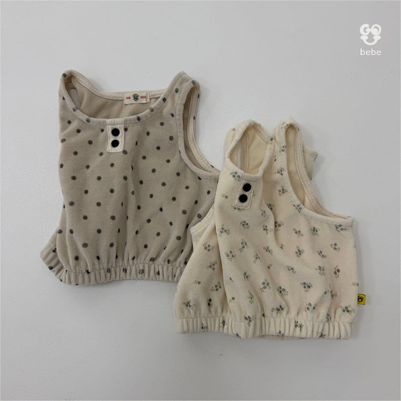Little Foxx – Bebe Dot Mango Sleeveless