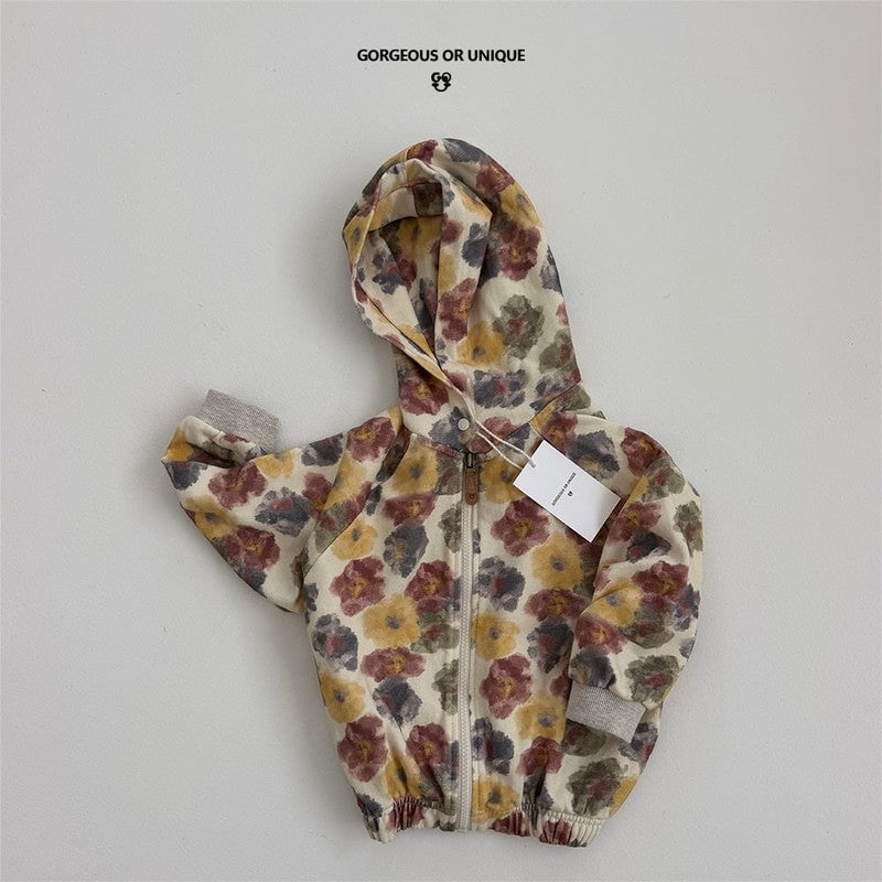 Little Foxx – Flower Hooded Zip-up