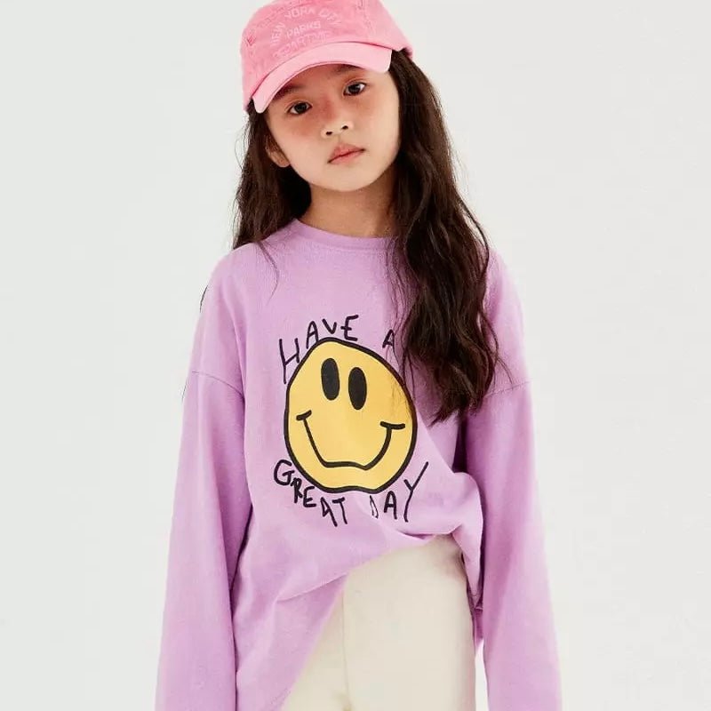 Great Day Tee Lilac find Stylish Fashion for Little People- at Little Foxx Concept Store