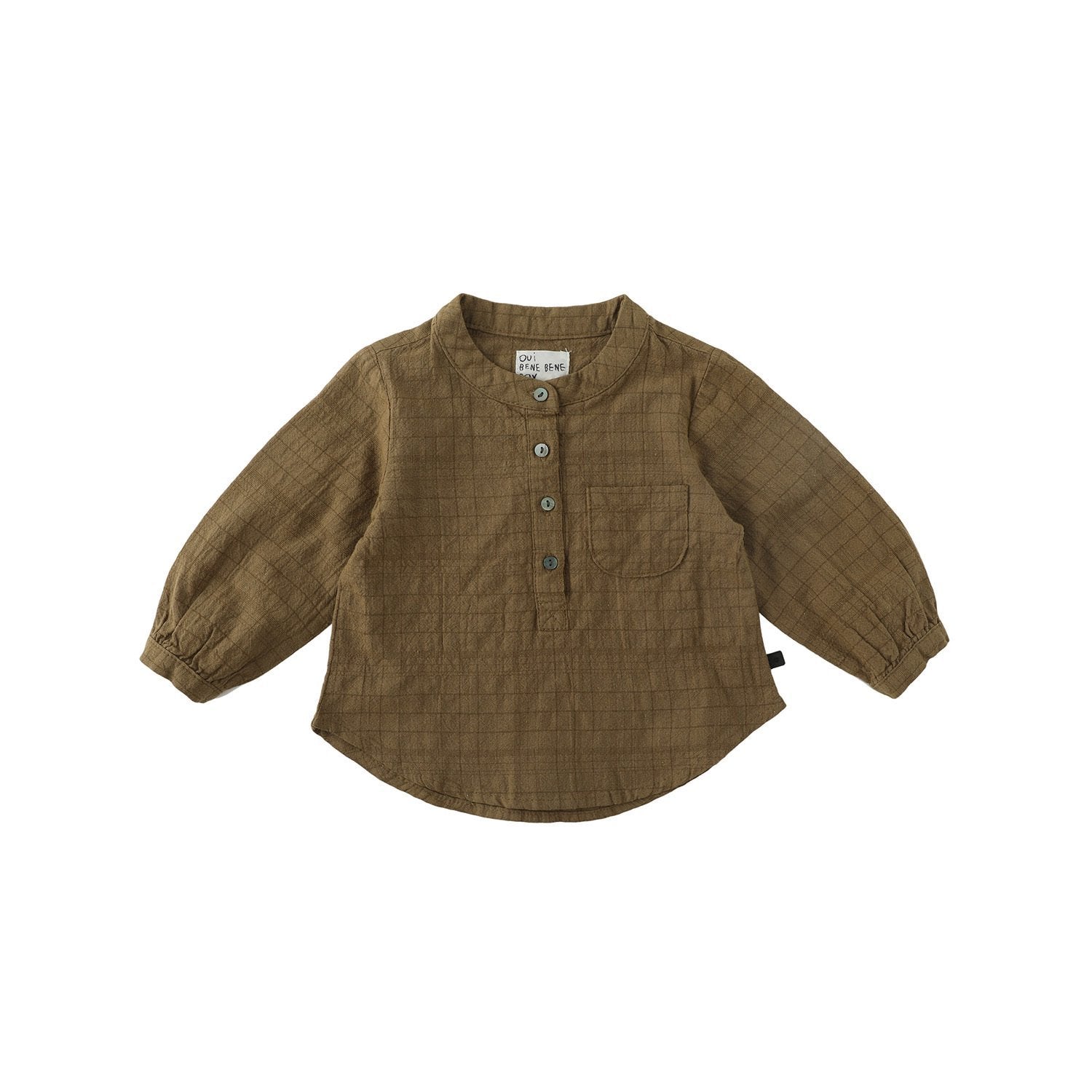Grow Check Hemd - Khaki find Stylish Fashion for Little People- at Little Foxx Concept Store