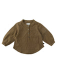 Grow Check Hemd - Khaki find Stylish Fashion for Little People- at Little Foxx Concept Store