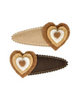 Haarspangen Felt Heart find Stylish Fashion for Little People- at Little Foxx Concept Store