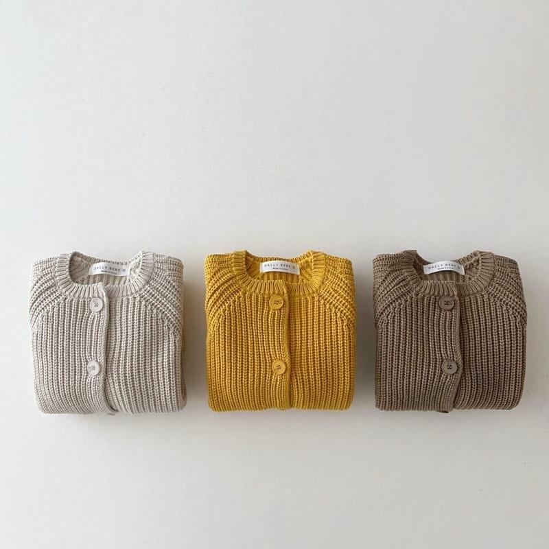 Hazzi Chunky Knit Cardigan - Honey find Stylish Fashion for Little People- at Little Foxx Concept Store