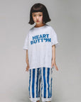 Heart Button Tee find Stylish Fashion for Little People- at Little Foxx Concept Store