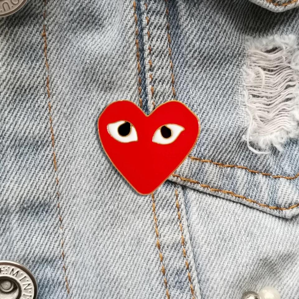 Heart Emaille Pin find Stylish Fashion for Little People- at Little Foxx Concept Store