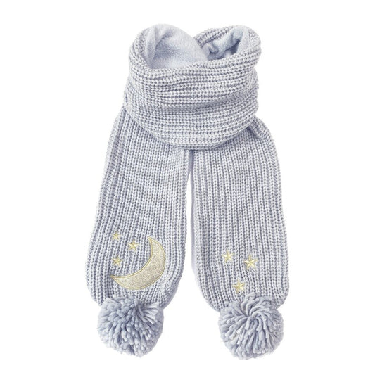 Moonlight Knitted Scarf Grey