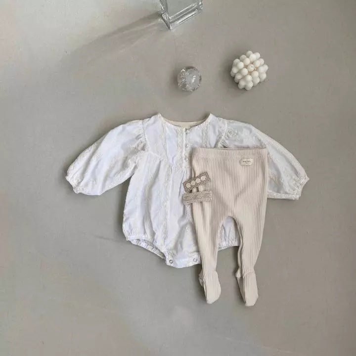 Jessi Eyelet Bodysuit find Stylish Fashion for Little People- at Little Foxx Concept Store