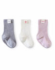 Label Rib Socken (3-er Set) find Stylish Fashion for Little People- at Little Foxx Concept Store