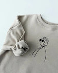 Matilda Overfit Fleece Tee find Stylish Fashion for Little People- at Little Foxx Concept Store