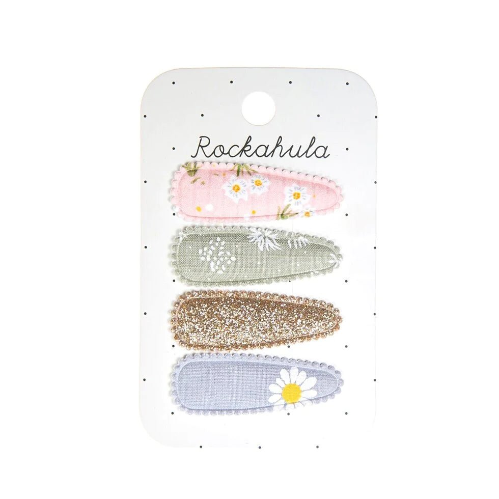 Meadow Fabric Clip Set find Stylish Fashion for Little People- at Little Foxx Concept Store
