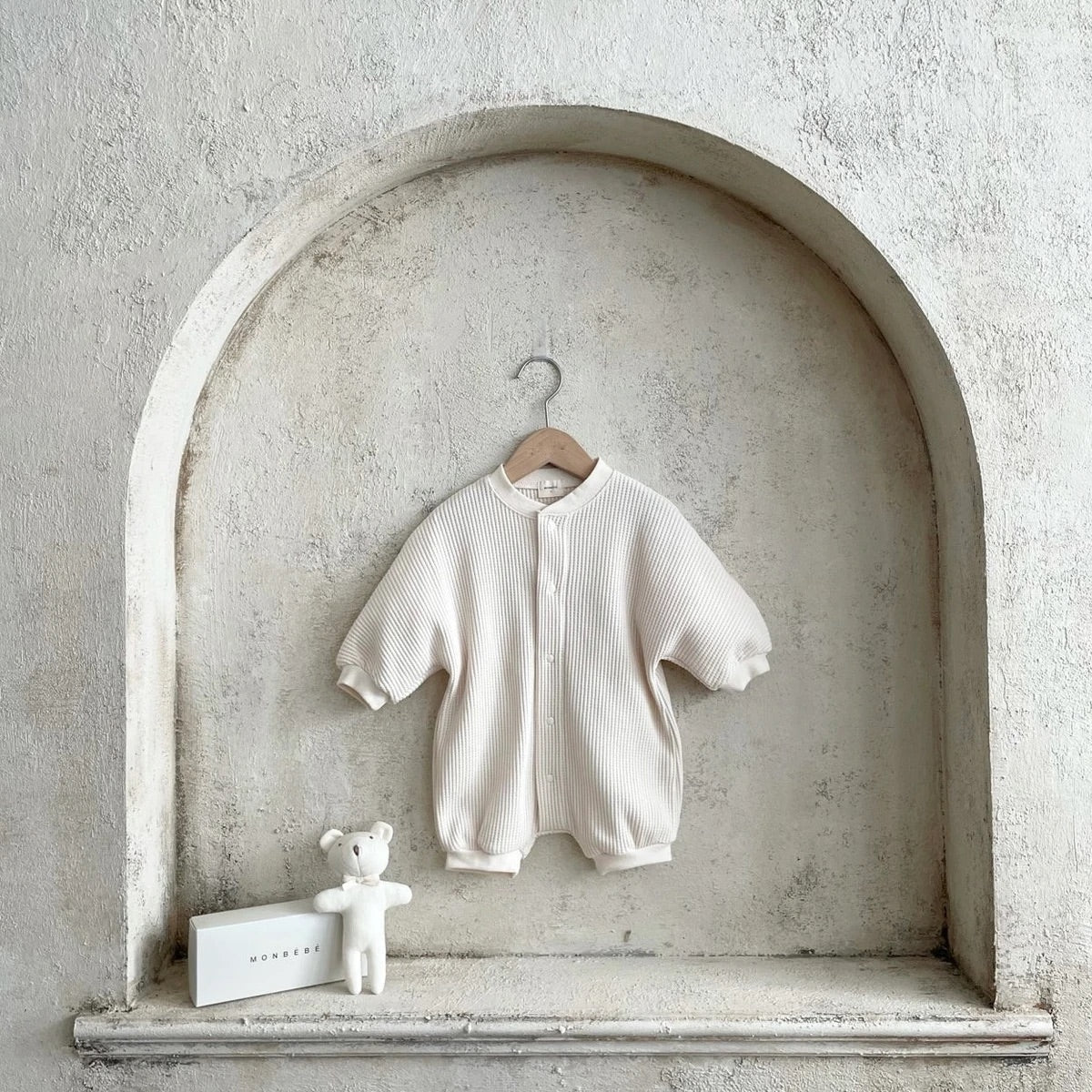 Mini Boxy Waffel Bodysuit find Stylish Fashion for Little People- at Little Foxx Concept Store