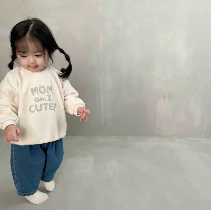 Mini Cute Sweatshirt - Sand find Stylish Fashion for Little People- at Little Foxx Concept Store