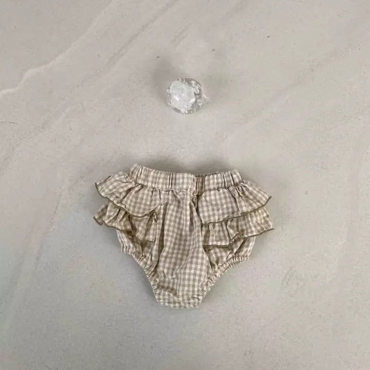 Mini Frill Check Bloomers find Stylish Fashion for Little People- at Little Foxx Concept Store