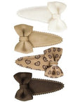 Mini HAARSPANGEN - Schleife Retro Heart find Stylish Fashion for Little People- at Little Foxx Concept Store