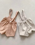 Mini Leinen Latzhose - Beige find Stylish Fashion for Little People- at Little Foxx Concept Store