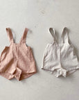 Mini Leinen Latzhose - Beige find Stylish Fashion for Little People- at Little Foxx Concept Store