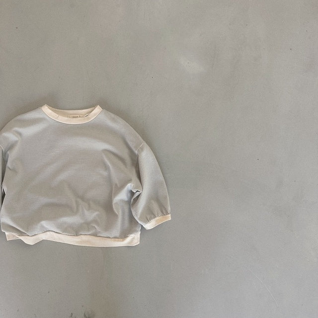 Moldy Color Sweatshirt - Skygrey find Stylish Fashion for Little People- at Little Foxx Concept Store