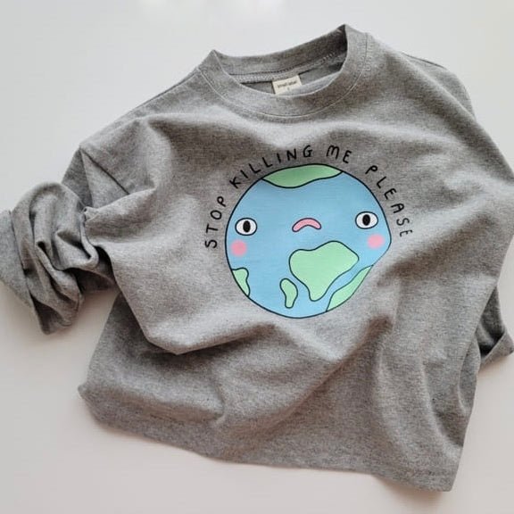 Mommy &amp; Me Earth Tee Longsleeve find Stylish Fashion for Little People- at Little Foxx Concept Store