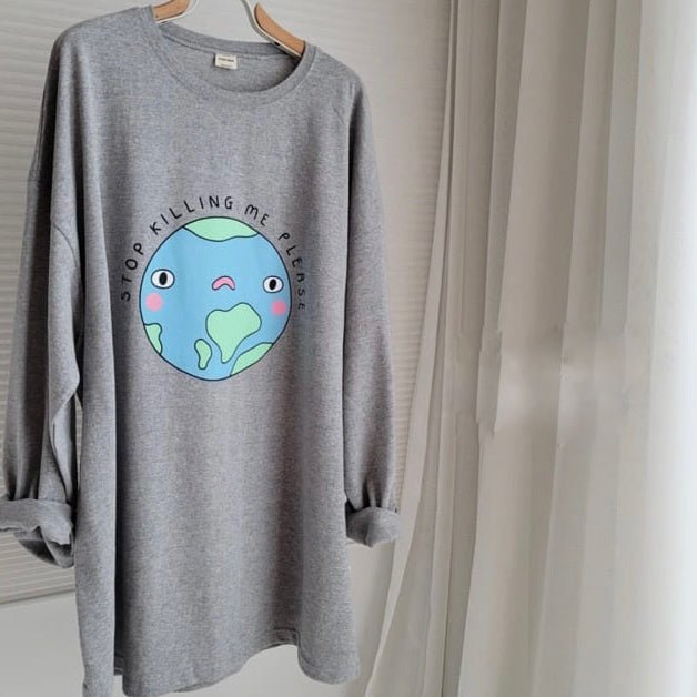 Mommy & Me Earth Tee Longsleeve find Stylish Fashion for Little People- at Little Foxx Concept Store