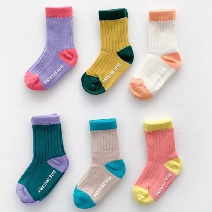 Pastel Socks Set find Stylish Fashion for Little People- at Little Foxx Concept Store
