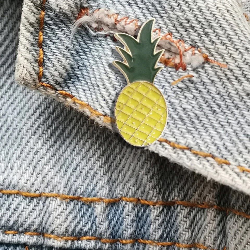 Pineapple Emaille Pin find Stylish Fashion for Little People- at Little Foxx Concept Store