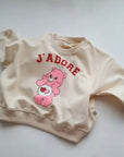 Pink Bear Sweatshirt - Mommy & me find Stylish Fashion for Little People- at Little Foxx Concept Store