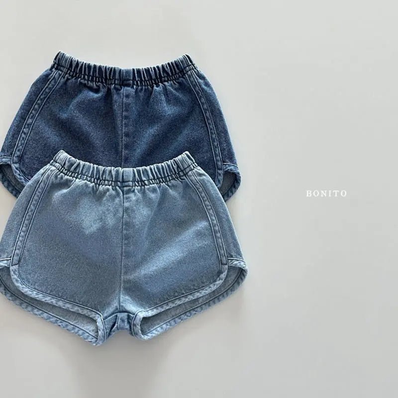 Piping Denim Shorts find Stylish Fashion for Little People- at Little Foxx Concept Store