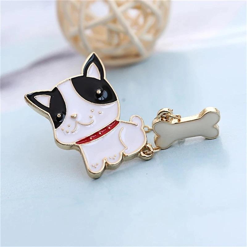 Puppy Chain Emaille Pin find Stylish Fashion for Little People- at Little Foxx Concept Store