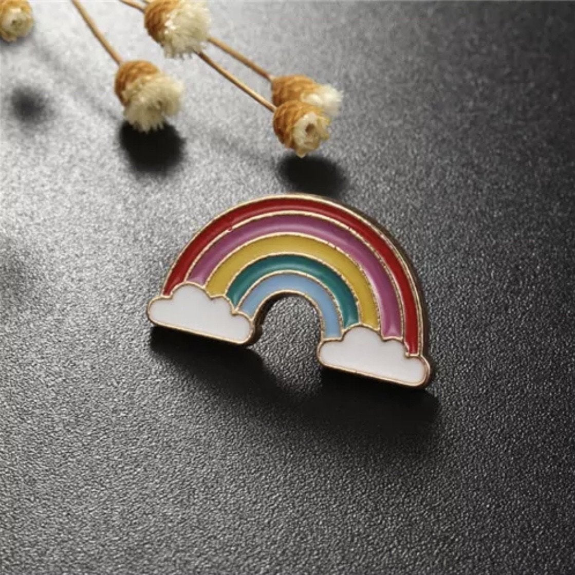 Rainbow Emaille Pin find Stylish Fashion for Little People- at Little Foxx Concept Store