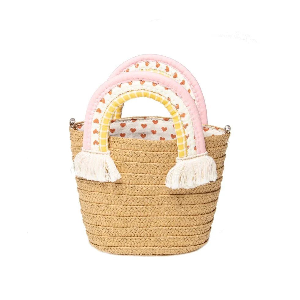 Rainbow Handle Basket find Stylish Fashion for Little People- at Little Foxx Concept Store
