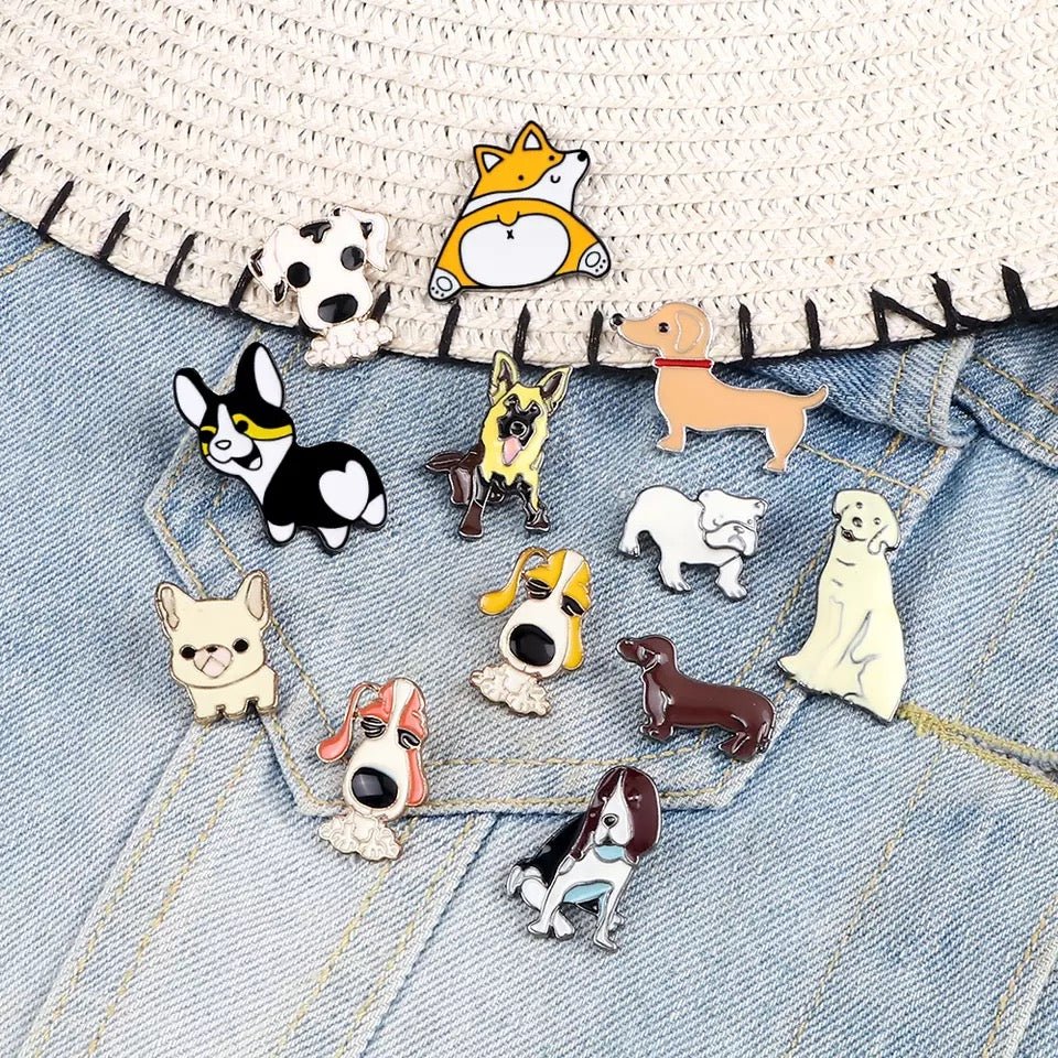 Sausage Dog Emaille Pin find Stylish Fashion for Little People- at Little Foxx Concept Store