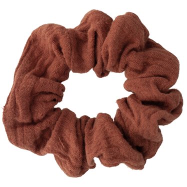 Scrunchie - Rust Muslin find Stylish Fashion for Little People- at Little Foxx Concept Store