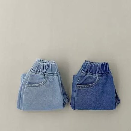 Spring Tapered Denim Pants find Stylish Fashion for Little People- at Little Foxx Concept Store