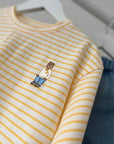 Stripe Bear Embroidery Tee find Stylish Fashion for Little People- at Little Foxx Concept Store