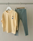 Stripe Bear Embroidery Tee find Stylish Fashion for Little People- at Little Foxx Concept Store