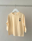 Stripe Bear Embroidery Tee find Stylish Fashion for Little People- at Little Foxx Concept Store