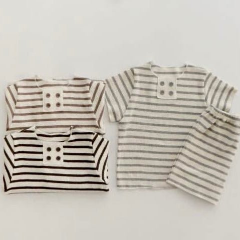 Stripe Croiffle Set find Stylish Fashion for Little People- at Little Foxx Concept Store