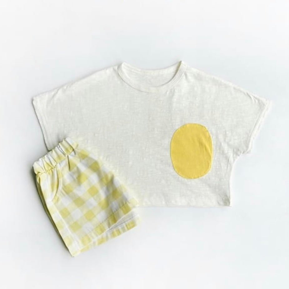 Summer Check Top Bottom Set find Stylish Fashion for Little People- at Little Foxx Concept Store