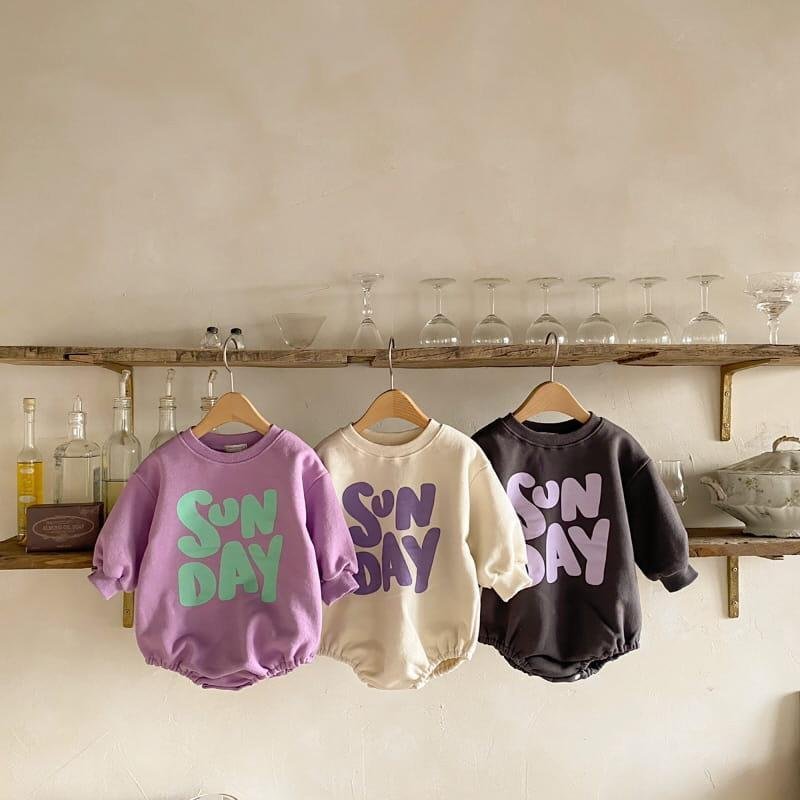 Sunday Sweatshirt Bodysuit find Stylish Fashion for Little People- at Little Foxx Concept Store