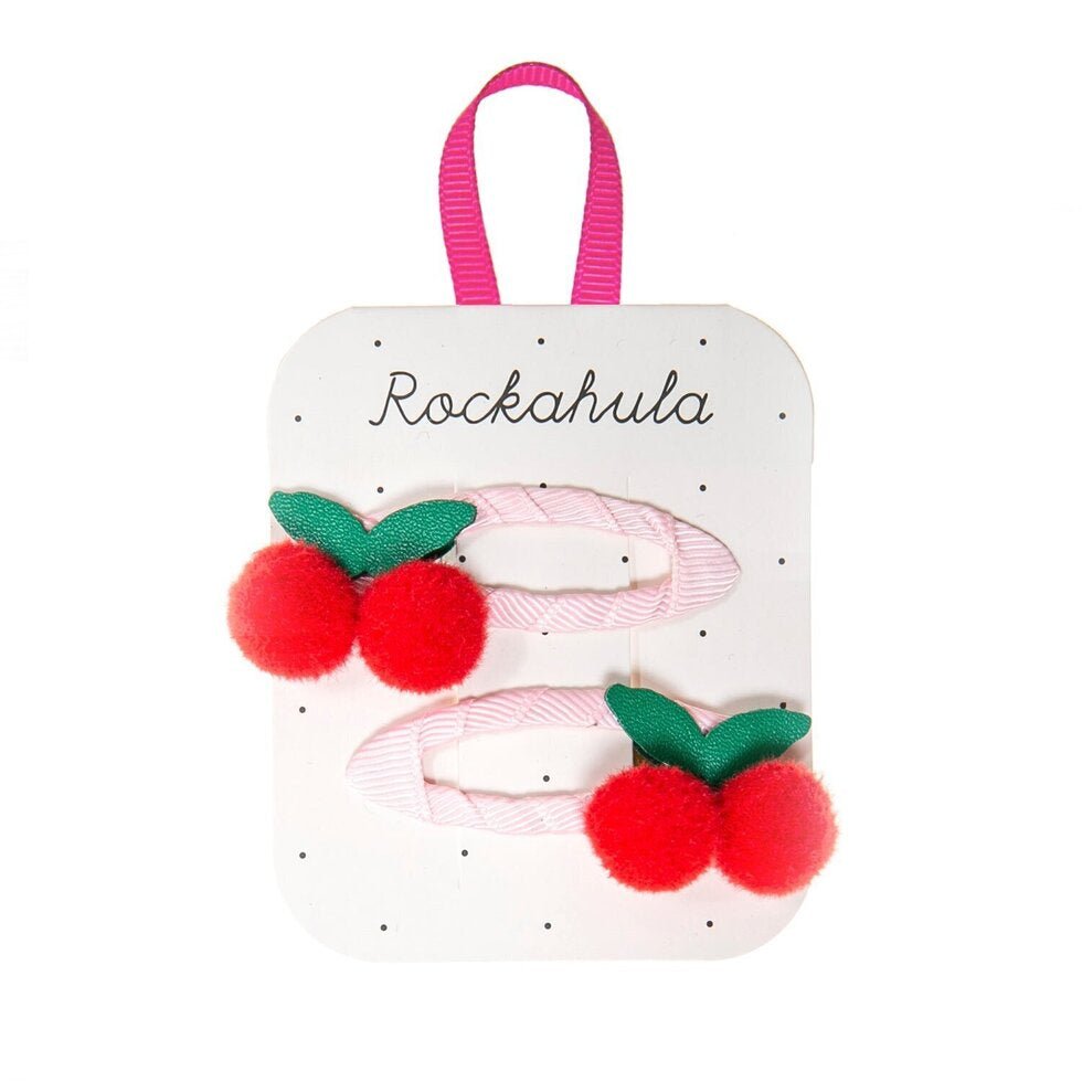 Sweet Cherry Pom Pom Clips find Stylish Fashion for Little People- at Little Foxx Concept Store