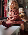 Taylor Corduroy Dress Brick find Stylish Fashion for Little People- at Little Foxx Concept Store