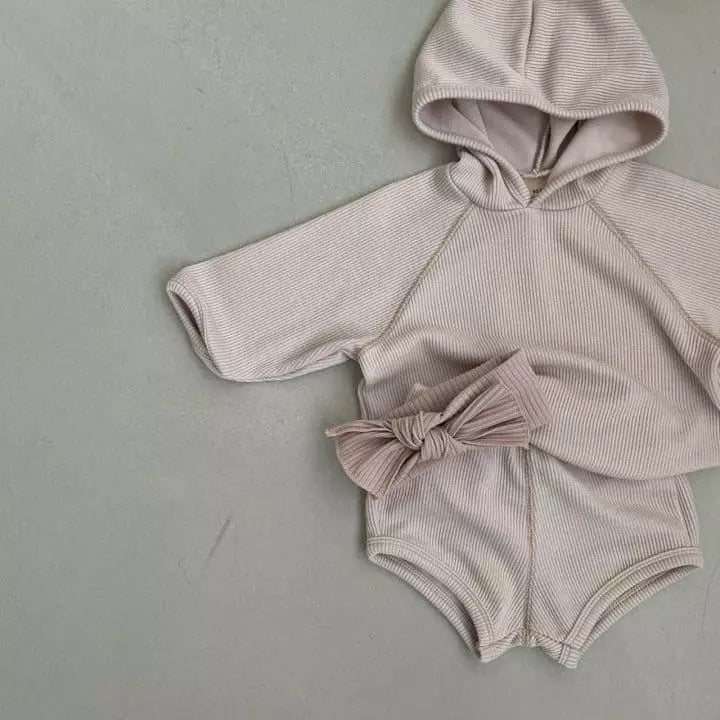 Vera Rib Hoodie find Stylish Fashion for Little People- at Little Foxx Concept Store