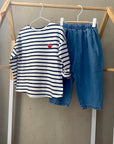 Breton Stripe Tee - Navy find Stylish Fashion for Little People- at Little Foxx Concept Store