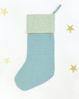 Starry Christmas Stocking Blue